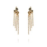Amy Earrings Black Golden Combo by Caroline Svedbom