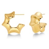 Cane Hoops Multi L Gold by Edblad