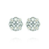 Diora Statement Earrings Crystal by Caroline Svedbom