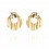 Cay Earrings Black Golden Combo by Caroline Svedbom