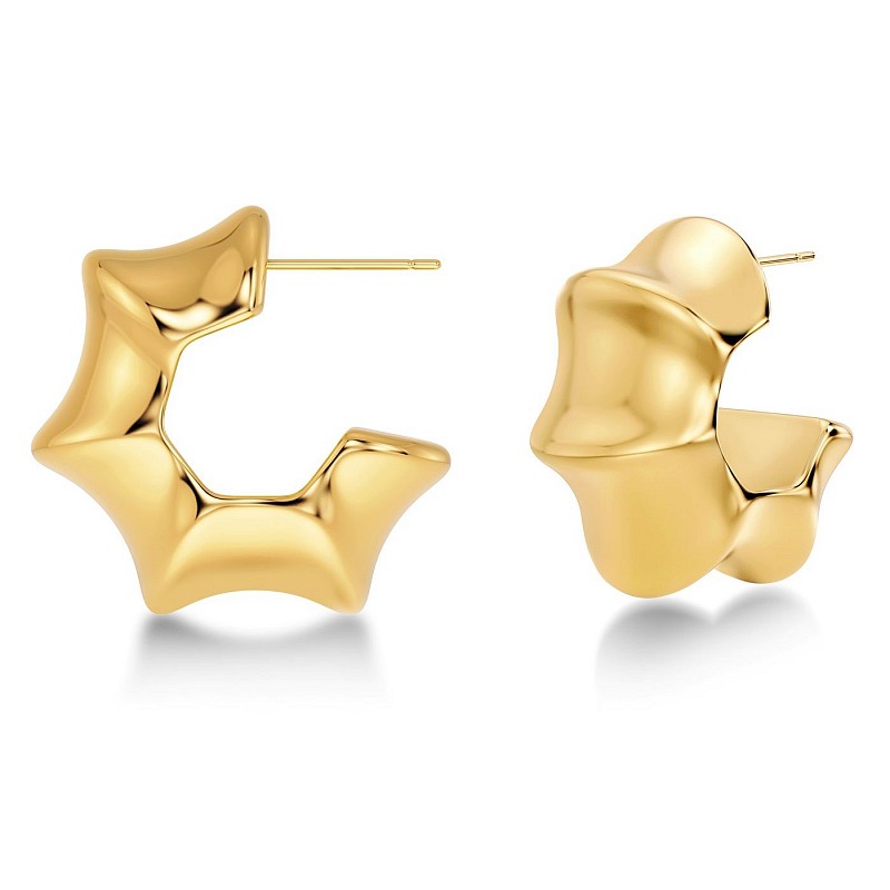 Cane Hoops Multi L Gold by Edblad