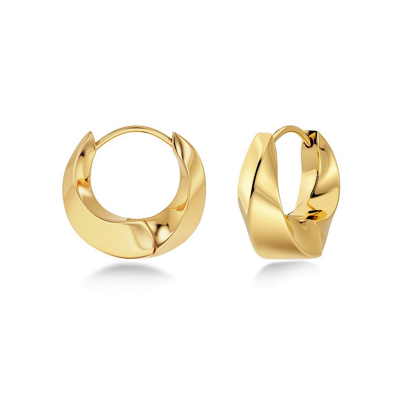 Helix Hoops S Gold by Edblad