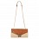 Crossbody clutch με συνδυασμό υλικών