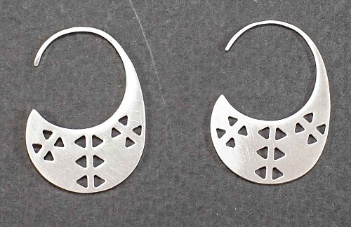 Ασημένια 925° διάτρητα hoops