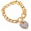 Bracelet με καρδιά ζιργκόν