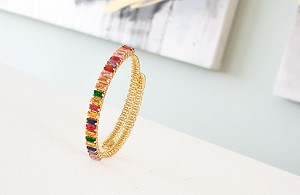 Επίχρυσο 18k βραχιόλι Rainbow