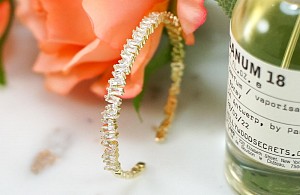 Επίχρυσο 18k σταθερό βραχιόλι