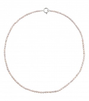 Collier Pearl Neckless Grey Steel by Edblad