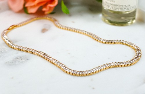 Tennis necklace 18k Vicky