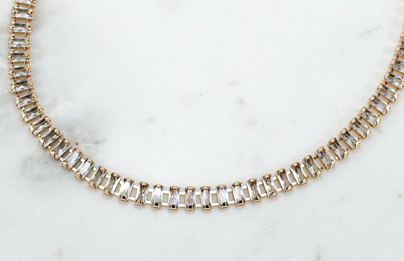 Tennis necklace 18k Wendy