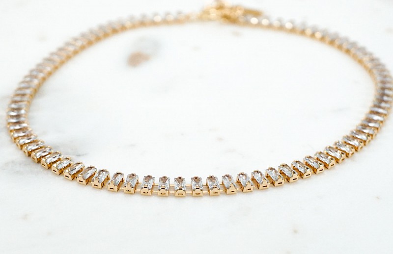 Tennis necklace 18k Wendy