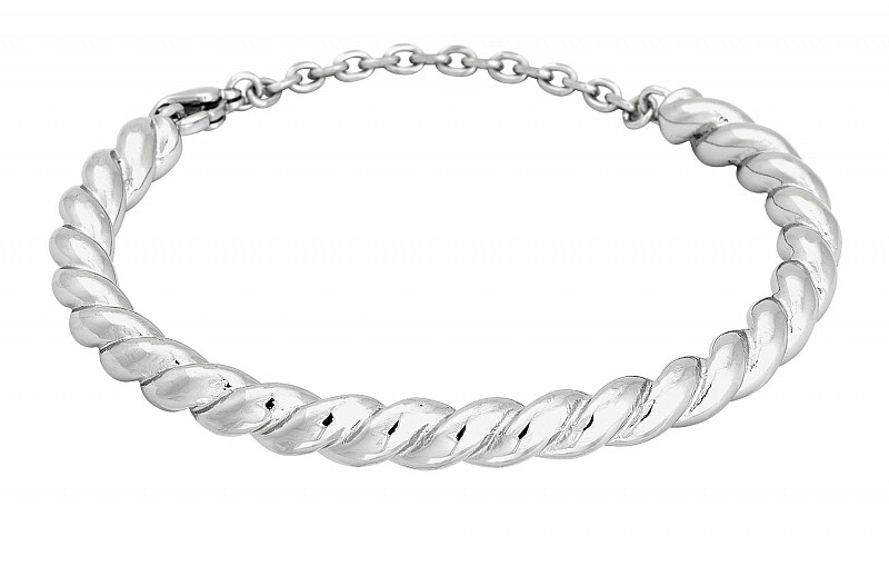Rope Bangle Steel by Edblad