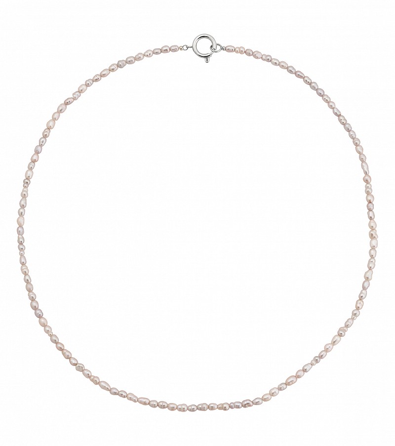 Collier Pearl Neckless Grey Steel by Edblad