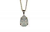 Mini Drop Necklace White opal by Caroline Svedbom