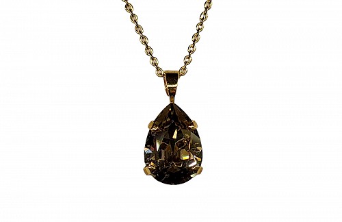 Mini Drop Necklace Greige by Caroline Svedbom