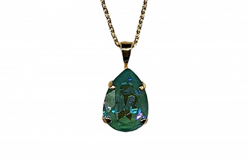 Mini Drop Necklace Silky Sage by Caroline Svedbom