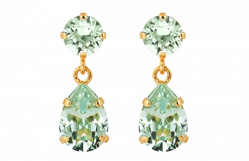 Mini Drop Earrings Chrysolite by Caroline Svedbom
