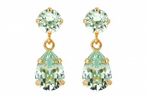 Mini Drop Earrings Chrysolite by Caroline Svedbom