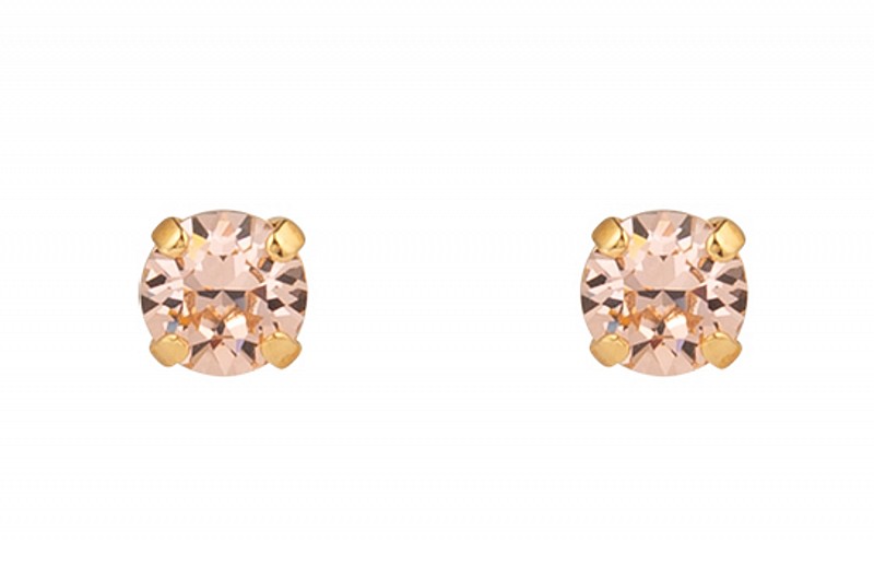 Mini Studs Earrings Rose Peach by Caroline Svedbom