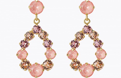 Mini Delia Earrings Flamingo Combo by Caroline Svedbom