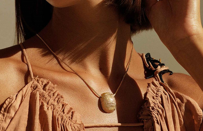 Amarillo Necklace L Gold by Edblad