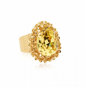 Classic Gemma Ring Dark Jonquil by Caroline Svedbom