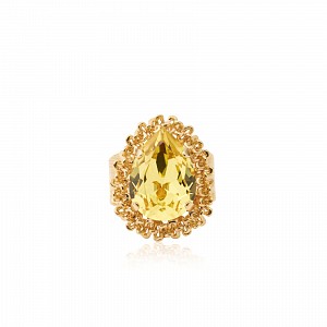 Classic Gemma Ring Dark Jonquil by Caroline Svedbom