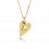 Heart to Heart Necklace Gold by Edblad