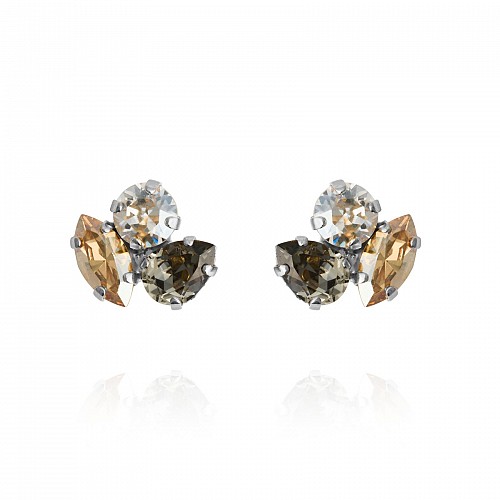 Ana Earrings Black Golden Combo by Caroline Svedbom