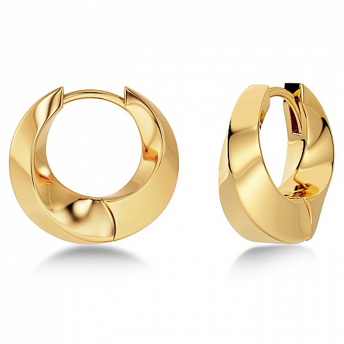 Helix Hoops L Gold by Edblad