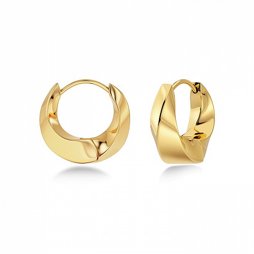 Helix Hoops S Gold by Edblad