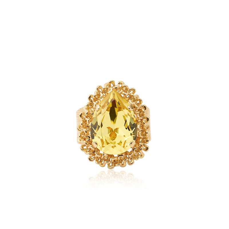 Classic Gemma Ring Dark Jonquil by Caroline Svedbom