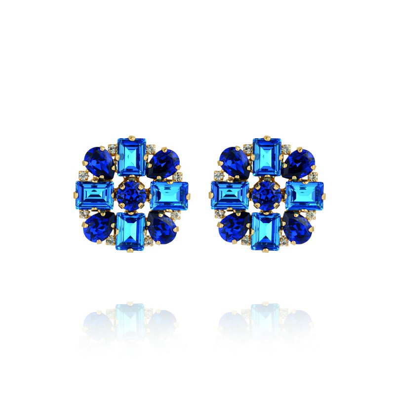 Diora Statement Earrings ReCreated Ice Blue Combo by Caroline Svedbom